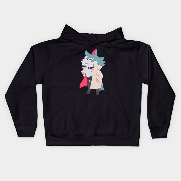 BNA wolf Shirou Kids Hoodie by JamesCMarshall